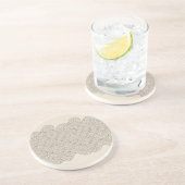 Dessous De Verre En Grès Frontière abstraite (Côté)