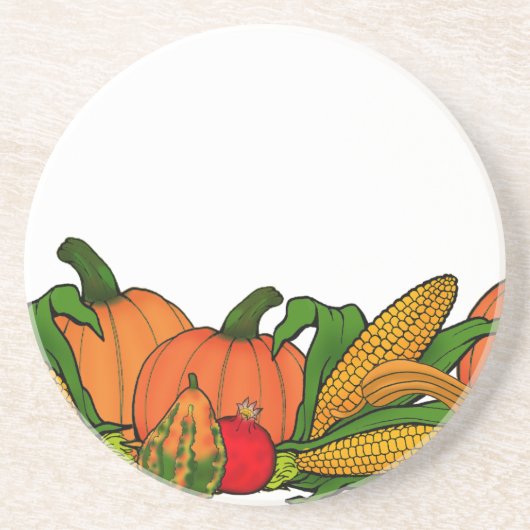 Dessous De Verre En Grès frontière d'automne (Devant)