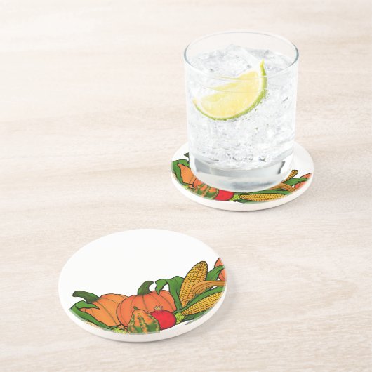 Dessous De Verre En Grès frontière d'automne (Côté)