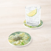 Dessous De Verre En Grès Frosty Zinna (Côté)