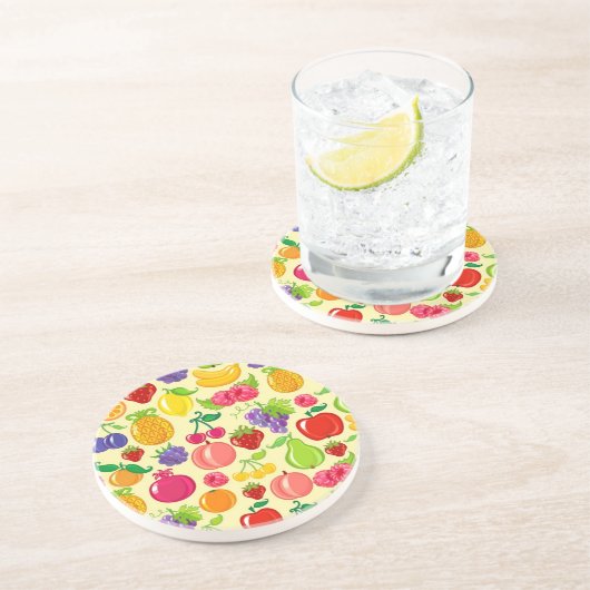 Dessous De Verre En Grès Fruit (Côté)