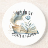 Dessous De Verre En Grès Fueled by Coffee & Fiction Sandstone Coaster (Devant)