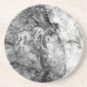 Dessous De Verre En Grès Fumée Fouettée Noir Blanc marbre finition pierre (Devant)