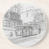 Dessous De Verre En Grès Funiculaire (Devant)