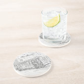 Dessous De Verre En Grès Funiculaire (Côté)