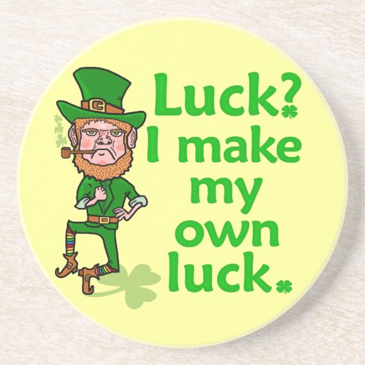 Dessous De Verre En Grès Funny Angry Lucky Irish Leprechaun (Devant)