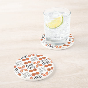 Dessous De Verre En Grès Funny Ball Pattern