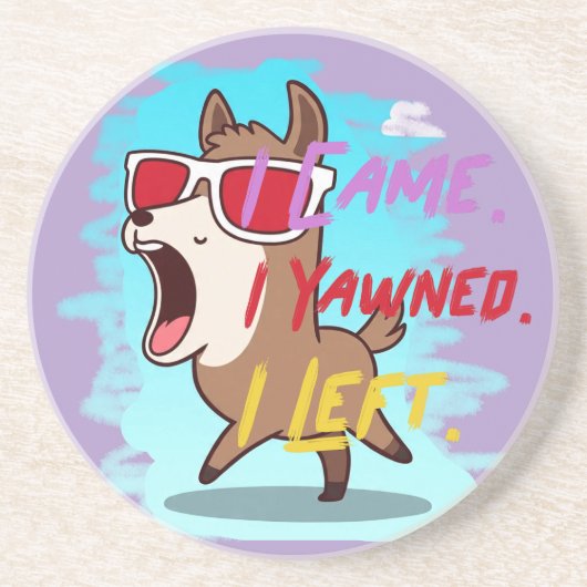 Dessous De Verre En Grès funny design (Devant)