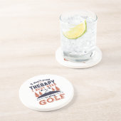 Dessous De Verre En Grès Funny Golf Player Golfers I Don't Need Therapy (Côté)
