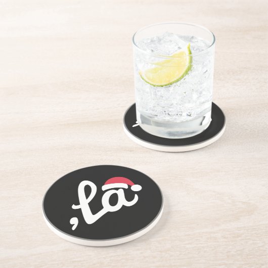 Dessous De Verre En Grès Funny Kamala Harris 2024 Comma La Christmas (Côté)