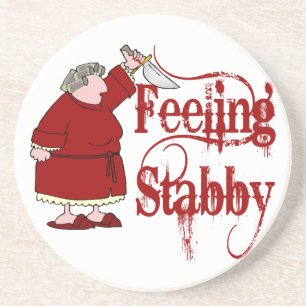 Dessous De Verre En Grès Funny PMS Stabby