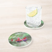 Dessous De Verre En Grès Fuschia1A.jpg (Côté)