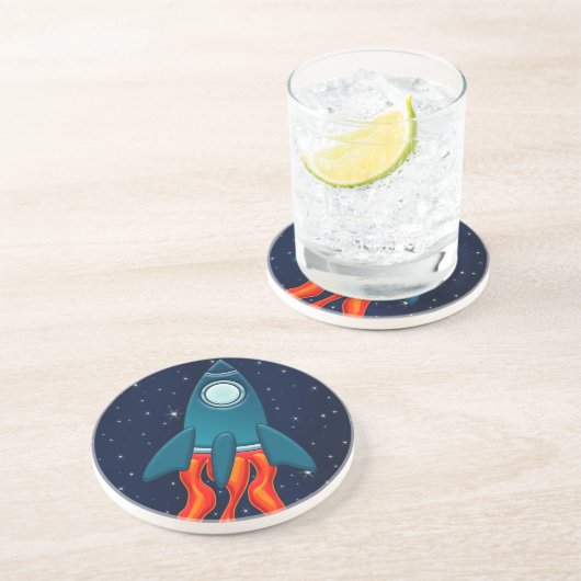 Dessous De Verre En Grès Fusée (Côté)