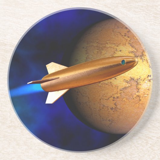 Dessous De Verre En Grès fusée vintage (Devant)