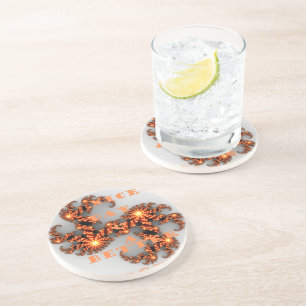 Dessous De Verre En Grès Galactique Céleste : Bonne Journée et Meilleure N