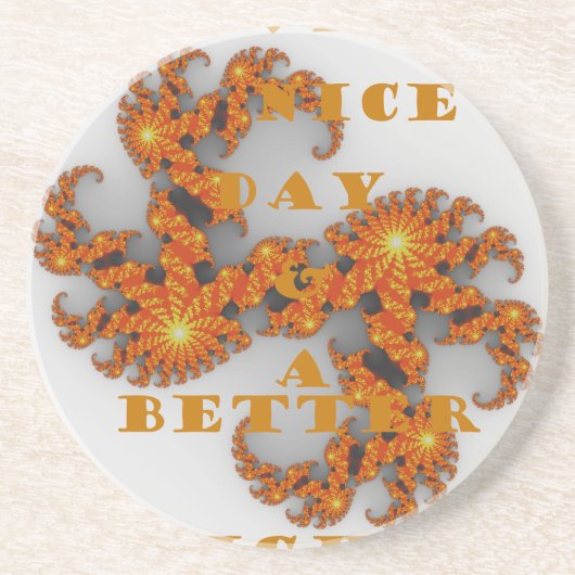 Dessous De Verre En Grès Galactique céleste ont une belle journée et une me (Devant)