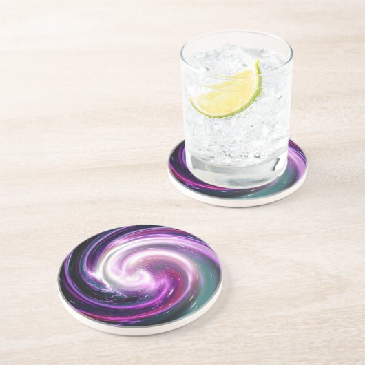 Dessous De Verre En Grès Galaxie 7 (Côté)