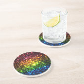 Dessous De Verre En Grès Galaxie Arc-en-ciel (Côté)