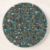 Dessous De Verre En Grès Galaxies Black Blue & Gold (Devant)