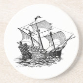 Dessous De Verre En Grès Galleon (Devant)