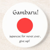 Dessous De Verre En Grès Gambaru ! (Devant)