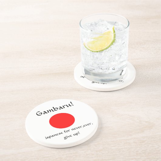 Dessous De Verre En Grès Gambaru ! (Côté)