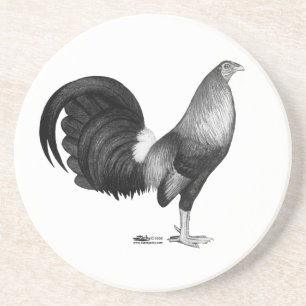 Dessous De Verre En Grès Gamecock Red Hatch