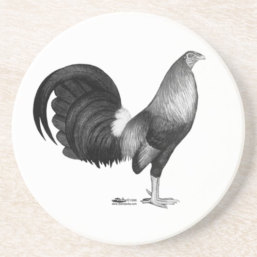 Dessous De Verre En Grès Gamecock Red Hatch (Devant)