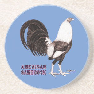 Dessous De Verre En Grès Gamecock Sepia