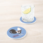 Dessous De Verre En Grès Gamecock Sepia (Côté)