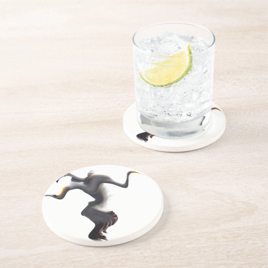 Dessous De Verre En Grès Gannets-Oiseau de mer Abstrait (Côté)