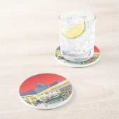 Dessous De Verre En Grès Garage de service complet de mécanique automobile  (Côté)