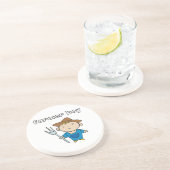 Dessous De Verre En Grès Garçon fermier (Côté)