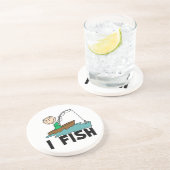 Dessous De Verre En Grès Garçon je pêche (Côté)