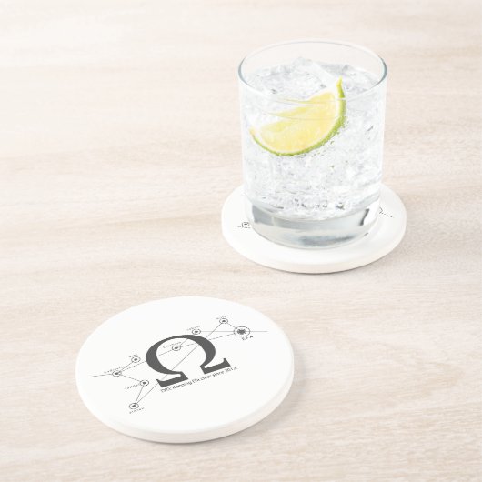 Dessous De Verre En Grès Gardez les dessous de verre clairs de grès d'ACE (Côté)