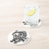 Dessous De Verre En Grès GasMask (Côté)