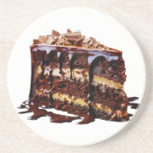 Dessous De Verre En Grès Gâteau au chocolat multi-couches indulgent de Slip (Devant)