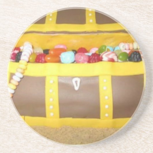 Dessous De Verre En Grès Gâteau au trésor (Devant)