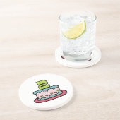 Dessous De Verre En Grès Gâteau d'anniversaire de 2 ans (Côté)