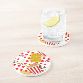 Dessous De Verre En Grès gaufres de poulet (Côté)