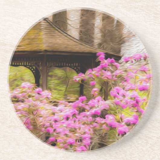 Dessous De Verre En Grès Gazebo romantique (Devant)