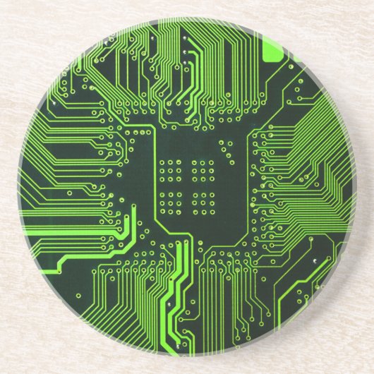 Dessous De Verre En Grès Geek de la carte de circuit électronique Nerd PCB (Devant)
