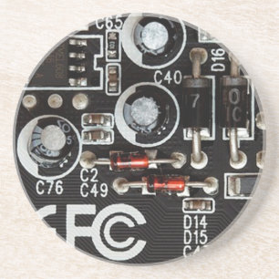 Dessous De Verre En Grès Geeks originaux Graphique Carte de Circuit