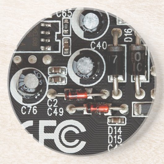 Dessous De Verre En Grès Geeks originaux Graphique Carte de Circuit (Devant)