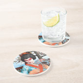 Dessous De Verre En Grès Geisha (Côté)