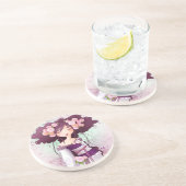 Dessous De Verre En Grès geisha dahlia (Côté)