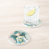 Dessous De Verre En Grès Geisha Edelweïss (Côté)