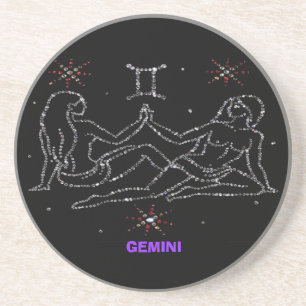 Dessous De Verre En Grès Gemini Astrology Coaster