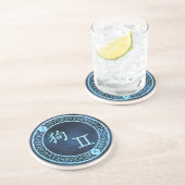 Dessous De Verre En Grès Gemini/Chien (Côté)