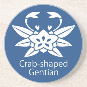Dessous De Verre En Grès Gentiane en forme de crabe